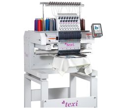 Průmyslový vyšívací stroj TEXI 1501 TS PREMIUM S+C SET s čep. rámečkem a stojanem