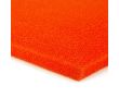 Pěnovka silikonová pro žehlení, potah ELASTIC MICRO 10MM ORANGE 150