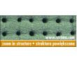 Pěnovka silikonová pro žehlení, potah ELASTIC SILICONE 10MM GREEN PERF.