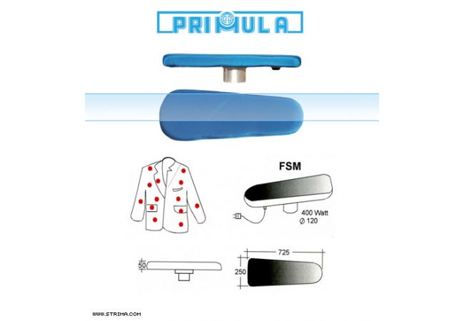 Univerzální žehlící tvarovka pro žehlení sak a blůz PRIMULA FSM